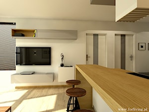 Salon zaneksem kuchennym - zdjęcie od Good Place For Living