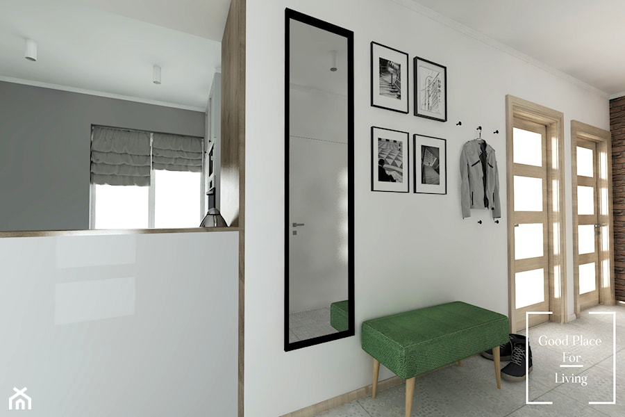 Średni biały hol / przedpokój, styl skandynawski - zdjęcie od Good Place For Living