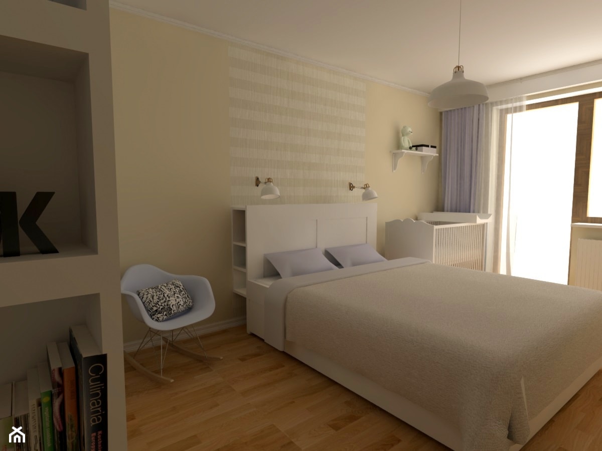 Mieszkanie w skandynawskim stylu - Sypialnia, styl skandynawski - zdjęcie od Good Place For Living - Homebook