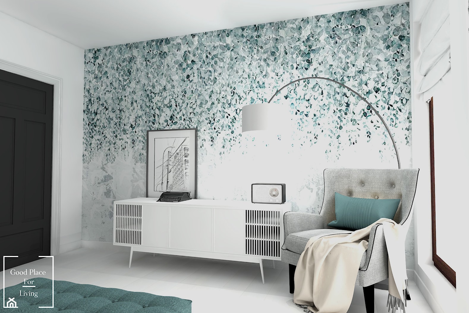 Eklektyzm - Średnia biała sypialnia, styl nowoczesny - zdjęcie od Good Place For Living - Homebook