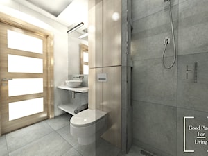 Mała na poddaszu bez okna łazienka, styl skandynawski - zdjęcie od Good Place For Living