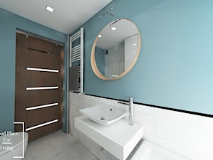 Mała na poddaszu bez okna z lustrem łazienka, styl industrialny - zdjęcie od Good Place For Living