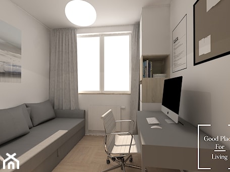 Aranżacje wnętrz - Biuro: Apartamenty Saska nad Jeziorem - Biuro, styl skandynawski - Good Place For Living. Przeglądaj, dodawaj i zapisuj najlepsze zdjęcia, pomysły i inspiracje designerskie. W bazie mamy już prawie milion fotografii!