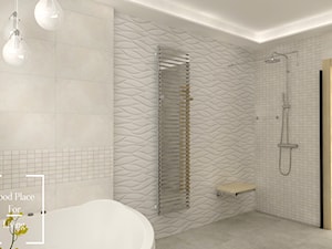 Elegancka łazienka w domu jednorodzinnym - Średnia na poddaszu bez okna łazienka, styl tradycyjny - zdjęcie od Good Place For Living