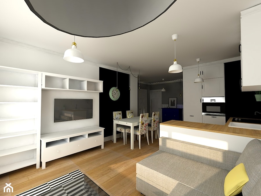 Mieszkanie w skandynawskim stylu - Salon, styl skandynawski - zdjęcie od Good Place For Living