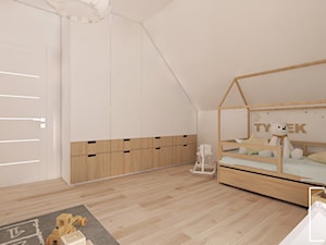 Nowoczesny dom w Zabierzowie z nutą przytulności - Średni biały pokój dziecka dla dziecka dla chłopca dla dziewczynki, styl nowoczesny - zdjęcie od Good Place For Living