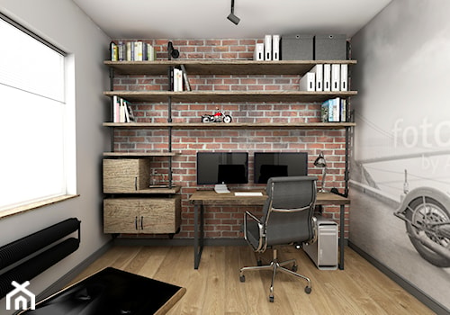 Przytulny industrial - Średnie biuro, styl industrialny - zdjęcie od Good Place For Living