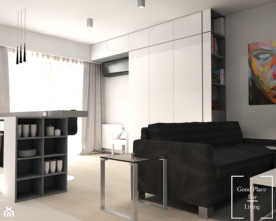 Mieszkanie Osiedle Fi - 51 m2 - Salon, styl nowoczesny - zdjęcie od Good Place For Living