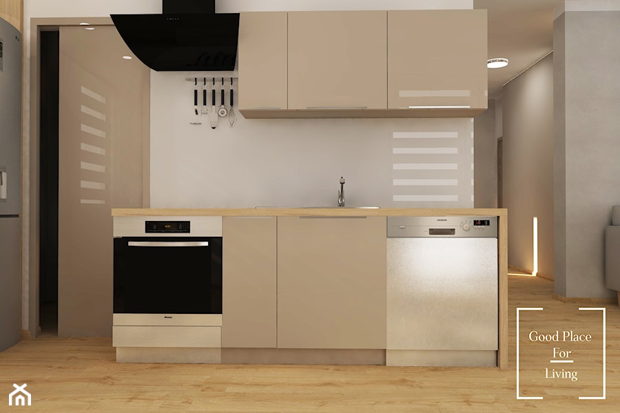 Dom w odcieniach cappuccino - Kuchnia, styl minimalistyczny - zdjęcie od Good Place For Living