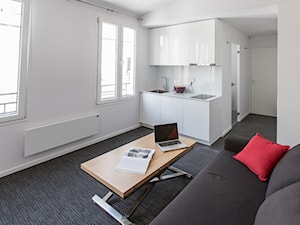 STUDIO PLACE DE LA BASTILLE_Paryż - Salon, styl minimalistyczny - zdjęcie od Grupa Hybryda