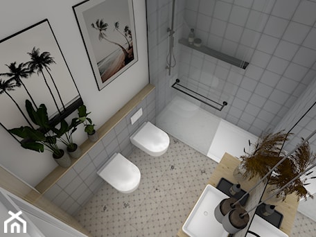 Aranżacje wnętrz - Łazienka: Niewielka łazienka z prysznicem. - CARREA. Przeglądaj, dodawaj i zapisuj najlepsze zdjęcia, pomysły i inspiracje designerskie. W bazie mamy już prawie milion fotografii!