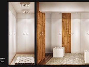 Apartament w Krakowie - Garderoba, styl minimalistyczny - zdjęcie od KJ Architekci