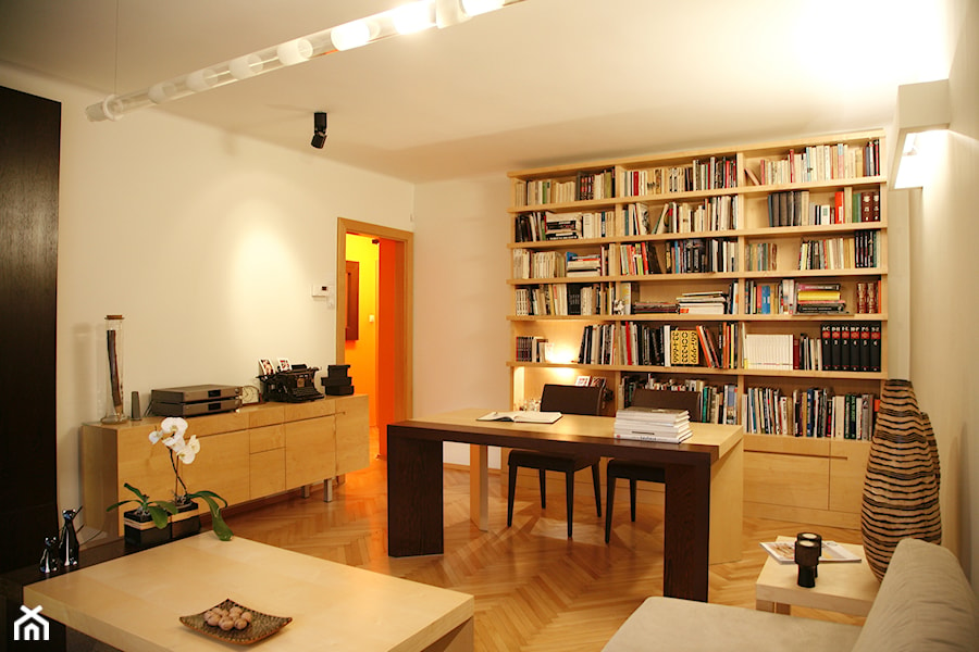 Wnętrza apartamentu w Krakowie - Salon, styl nowoczesny - zdjęcie od KJ Architekci