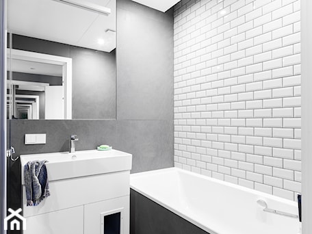 Aranżacje wnętrz - Łazienka: Minimalistyczna łazienka - Black Oak Studio. Przeglądaj, dodawaj i zapisuj najlepsze zdjęcia, pomysły i inspiracje designerskie. W bazie mamy już prawie milion fotografii!