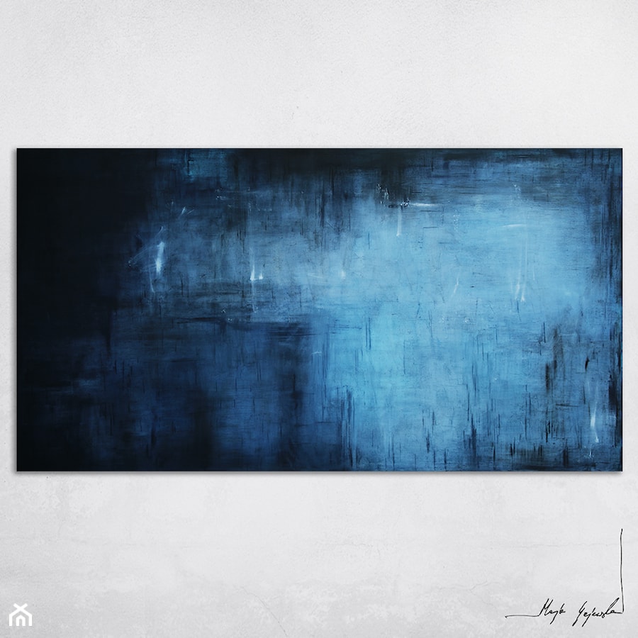 Obraz olejny - Kobalt z błękitem I - zdjęcie od Pracownia Artystyczna Maja Gajewska