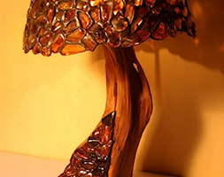 LAMPY Z BURSZTYNU / AMBER LAMPS - Hol / przedpokój, styl minimalistyczny - zdjęcie od HAND MADE 24 - Homebook