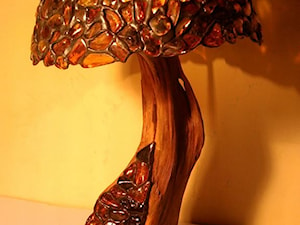 LAMPY Z BURSZTYNU / AMBER LAMPS - Hol / przedpokój, styl minimalistyczny - zdjęcie od HAND MADE 24
