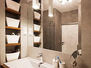 Mieszkanie dla młodych - Średnia bez okna łazienka, styl nowoczesny - zdjęcie od Za murami za dachami