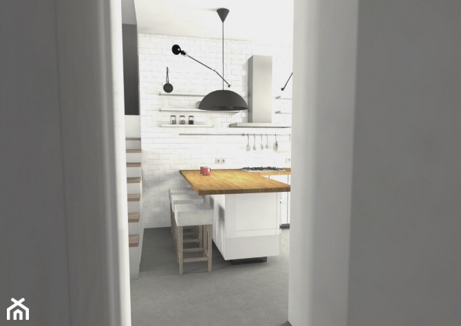 Projekt wnętrz kuchni w stylu skandynawskim - zdjęcie od Za murami za dachami - Homebook