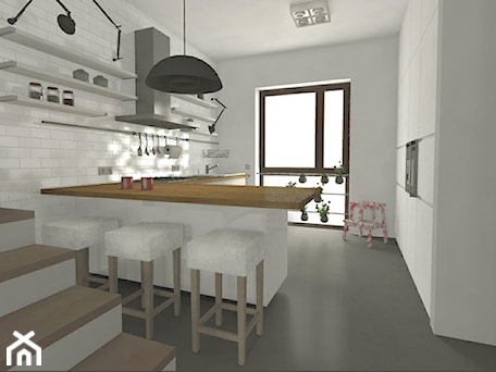 Aranżacje wnętrz - Kuchnia: Projekt wnętrz kuchni w stylu skandynawskim - Za murami za dachami. Przeglądaj, dodawaj i zapisuj najlepsze zdjęcia, pomysły i inspiracje designerskie. W bazie mamy już prawie milion fotografii!