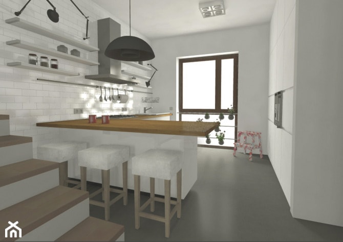 Projekt wnętrz kuchni w stylu skandynawskim - zdjęcie od Za murami za dachami - Homebook
