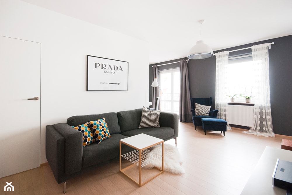 Mieszkanie dla młodych - Salon, styl nowoczesny - zdjęcie od Za murami za dachami - Homebook