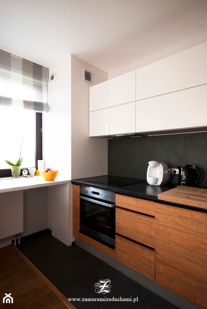 Cegła w mieszkaniu - Kuchnia, styl nowoczesny - zdjęcie od Za murami za dachami