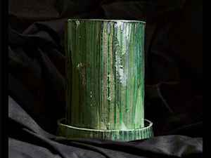 Oliwkowa doniczka metallic - zdjęcie od hypnotic