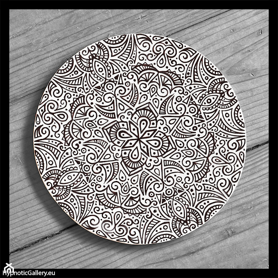 Ceramiczna brązowa podstawka pod czajniczek brązowa - zdjęcie od hypnotic