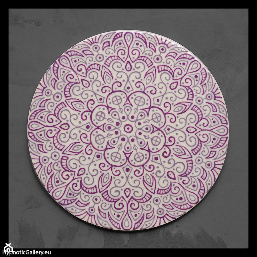 Ceramiczna fioletowa podkładka pod czajniczek - zdjęcie od hypnotic