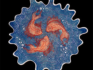 Patera z czerwonymi rybami - zdjęcie od hypnotic