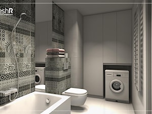 Mała łazienka w czterech odsłonach - Łazienka, styl nowoczesny - zdjęcie od freshR - pracownia projektowa
