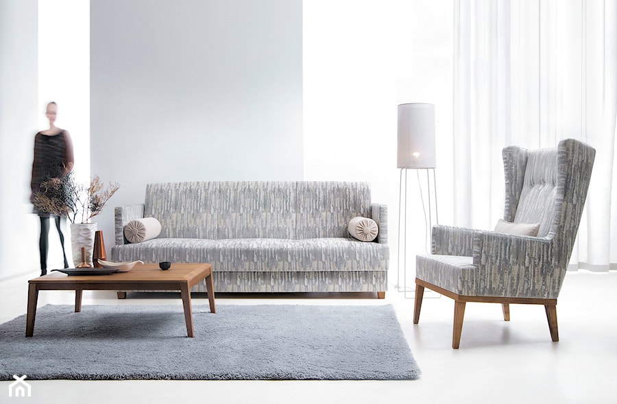 Salon - Mały biały salon, styl minimalistyczny - zdjęcie od Fabryka Mebli ‘’UNIMEBEL” Jan Mucha
