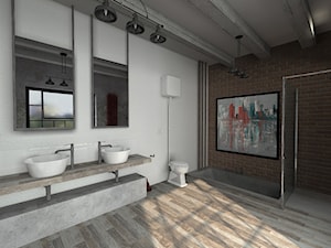Łazienka Garage - Łazienka, styl industrialny - zdjęcie od Multiwnętrza