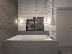 Industrialna łazienka - Łazienka, styl industrialny - zdjęcie od Multiwnętrza