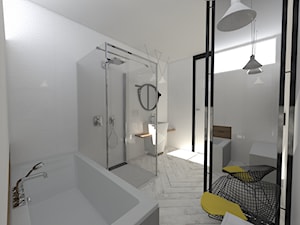 Balans bieli - Duża jako pokój kąpielowy łazienka z oknem, styl nowoczesny - zdjęcie od Multiwnętrza