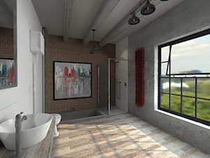 Łazienka, styl industrialny - zdjęcie od Multiwnętrza
