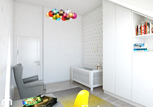 Projekt wnętrza segmentu, Szczecin - Średni biały pokój dziecka dla niemowlaka dla chłopca dla dziewczynki, styl nowoczesny - zdjęcie od FUTURUM ARCHITECTURE