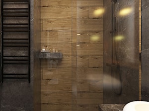Wiślane Tarasy, Kraków - Mała bez okna z marmurową podłogą łazienka, styl nowoczesny - zdjęcie od FUTURUM ARCHITECTURE