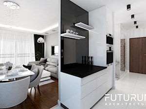 Projekt mieszkania w Krakowie - Mała średnia kuchnia, styl nowoczesny - zdjęcie od FUTURUM ARCHITECTURE