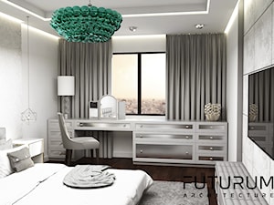 Projekt apartamentu, Beirut, Lebanon - Sypialnia, styl glamour - zdjęcie od FUTURUM ARCHITECTURE