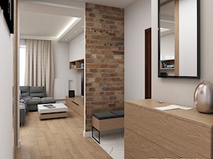 Projekt mieszkania, ul.Orlińskiego - Średnia biała sypialnia, styl nowoczesny - zdjęcie od FUTURUM ARCHITECTURE