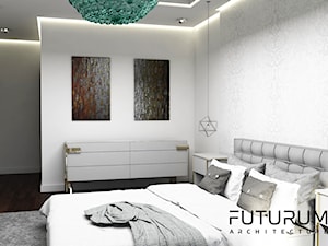 Projekt apartamentu, Beirut, Lebanon - Sypialnia, styl glamour - zdjęcie od FUTURUM ARCHITECTURE