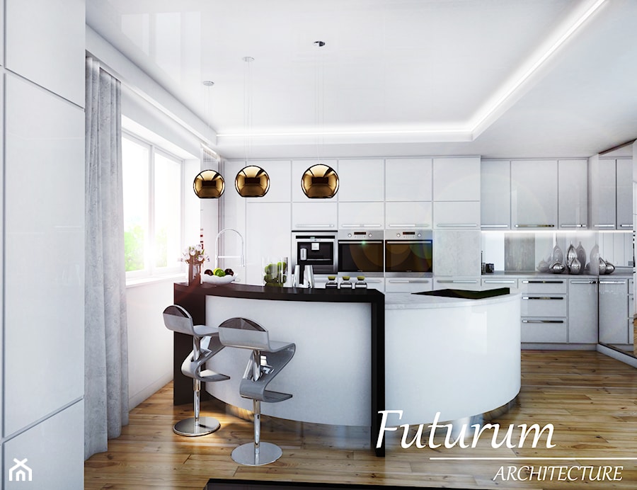 Projekt wnętrz, Bochnia - Kuchnia, styl nowoczesny - zdjęcie od FUTURUM ARCHITECTURE