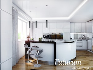 Projekt wnętrz, Bochnia - Kuchnia, styl nowoczesny - zdjęcie od FUTURUM ARCHITECTURE