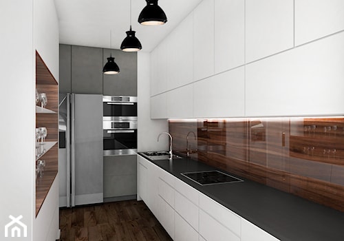 Projekt mieszkania, Warszawa - Kuchnia, styl nowoczesny - zdjęcie od FUTURUM ARCHITECTURE
