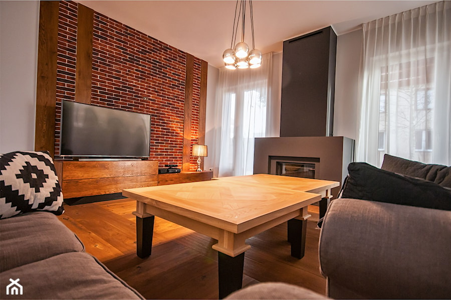 Rustykalna Posiadłość - Salon, styl rustykalny - zdjęcie od Pracownia Architektury Wnętrz Hanny Hildebrandt