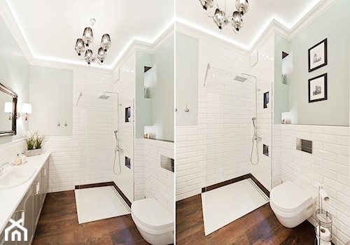Apartament Novum - Średnia bez okna łazienka, styl glamour - zdjęcie od AgiDesign