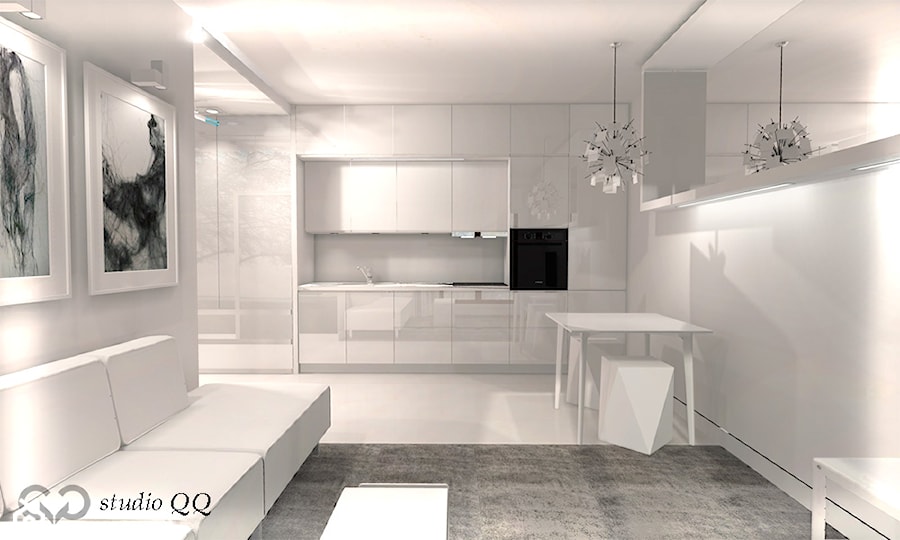 Apartament 70 m - Katowice - Kuchnia, styl minimalistyczny - zdjęcie od Studio QQ Natalia Lenarczyk - Architekci & Projektanci wnętrz