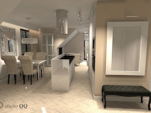 Apartament 80 m - Jelenia Góra - Kuchnia, styl glamour - zdjęcie od Studio QQ Natalia Lenarczyk - Architekci & Projektanci wnętrz